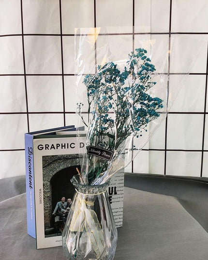 Charming Natural Dried Gypsophila Wheat Bouquet - Ideal Home Decor and Gift Option