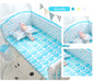Breathable 100% Cotton Baby Crib Bumper Pad Set - 6-Piece Safe Guards and Rail Padding