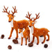Festive Reindeer Plush Decorations for Christmas Home Decor