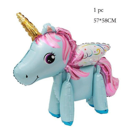 Enchanted Unicorn Number Balloon Set for Joyful 1-4 Year Celebrations