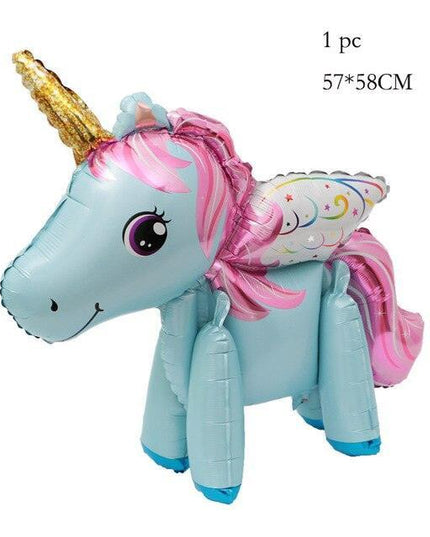 Enchanted Unicorn Number Balloon Set for Joyful 1-4 Year Celebrations