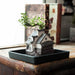 Zen Serenity: Chinese Style Bamboo Ceramic Flowerpot for Peaceful Home