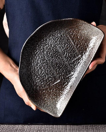 Sophisticated Japanese-Inspired Porcelain Plate Set for Elegant Dining