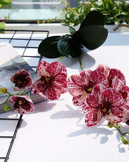 Realistic White Orchid - Premium Faux Flower for Elegant Home & Event Decor