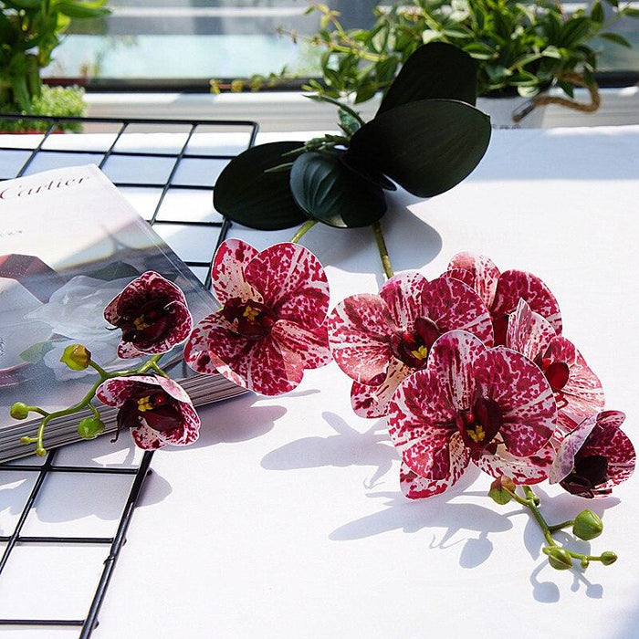 White Butterfly Orchid - High-Quality Latex Artificial Flower for Home & Wedding Decor