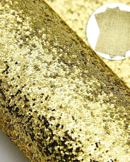 Glamorous Chunky Glitter Faux Leather Sheets - Ultimate DIY Crafting Material