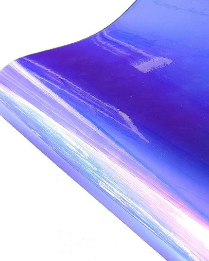 Radiant Holographic Mirror PU Leather Crafting Sheet