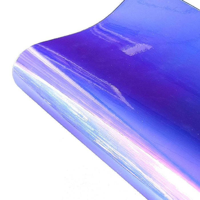 Holographic PU Leather Sheet with Mirror Finish for Chic Crafting Brilliance