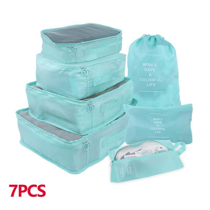 Travel Smart: Versatile 8/6/1-Piece Organizer Set for Effortless Packing