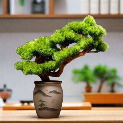 Elegant Chinese-Style Artificial Bonsai Tree: Perfect for Home and Office Aesthetics