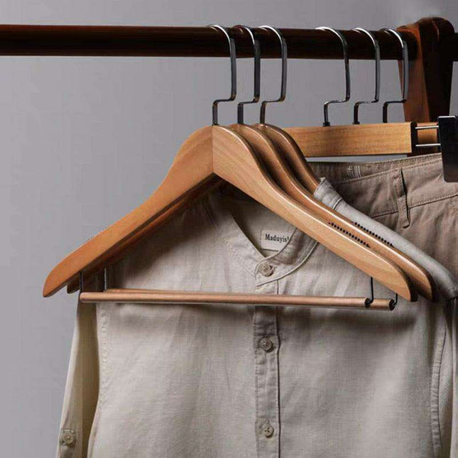 Rotating Lotus Wood Hangers with Non-Slip Swivel Hook for Ultimate Wardrobe Organization