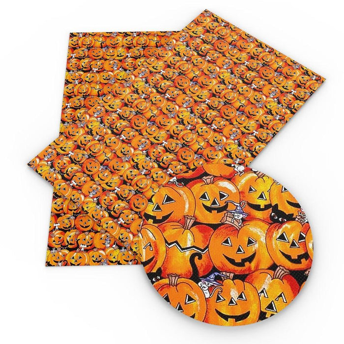 Spooky Vibes Halloween Faux Leather Crafting Sheets - 20x33cm