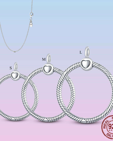 925 Sterling Silver Chic O Charm Pendant - A Perfect Stylish Gift for Her