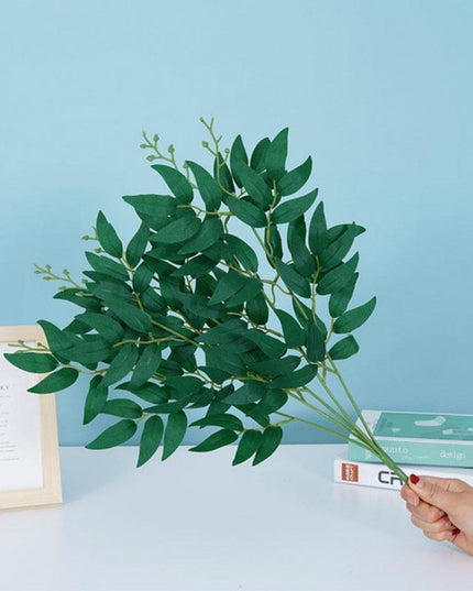 Opulent Silk Willow Arrangement - Refined Foliage for Elegant Spaces