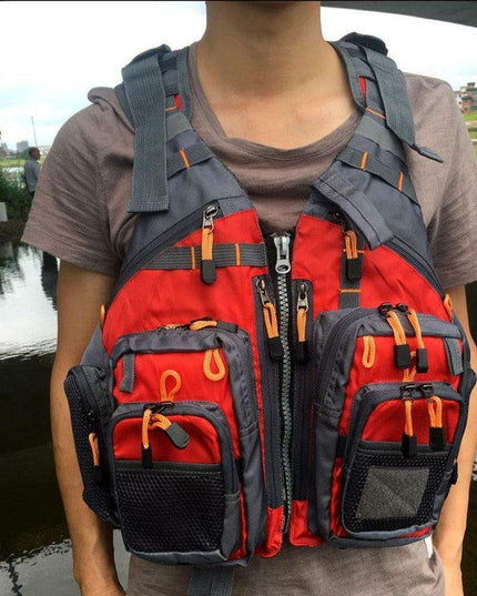 Premium Fishing Vest for Outdoor Adventures with Safety Features and Ample Storage