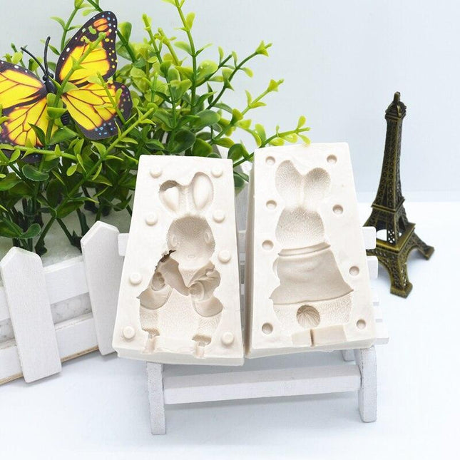3D Rabbit Silicone Baking & Chocolate Mold Kit