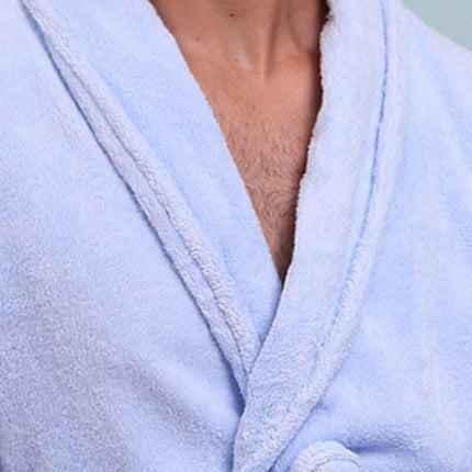 Men's Luxurious Geometric Cotton Bathrobe - Experience Ultimate Comfort!