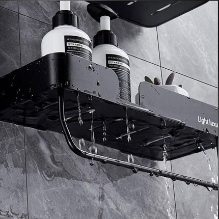 Stylish Rust-Proof Aluminum Bathroom Caddy with Superior Water Drainage
