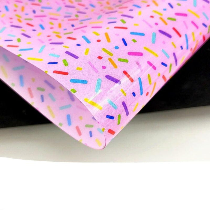 Creative Waterproof Cartoon Sprinkles Print Jelly Fabric - A4 Size