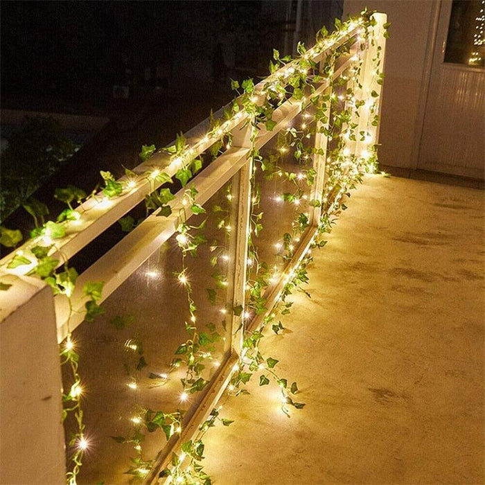 Enchanted Maple Leaf Solar Fairy Light String for Outdoor and Decorative Events