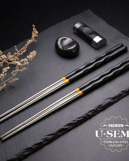 Elegant Stainless Steel Chopsticks - Enhance Your Dining Experience