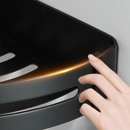 Stylish Wall-Mounted Bathroom Organizer in Premium Space Aluminum: A Luxurious Storage Solution