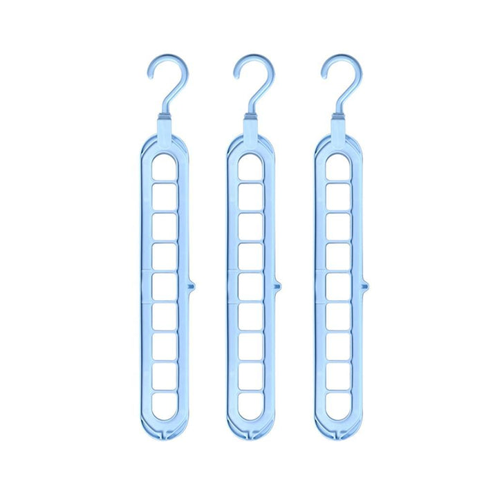 Chic Circular 9-Hole Plastic Closet Organizer