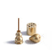 Tranquil Essence Portable Brass Incense Holder - Elegant Water Drop Design