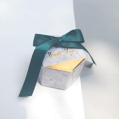 Exquisite Marbled Candy Favor Boxes: Elegant Event Favors for Special Occasions