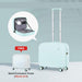 Chic and Resilient Women's Minimalist Patent Carry-On Luggage