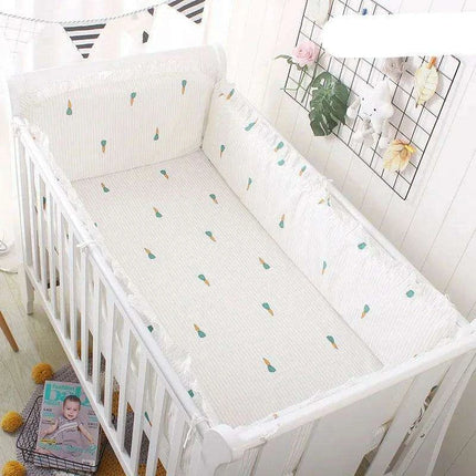 Newborn's Comfy Cotton Crib Bedding Collection - 5-Piece Bundle for Peaceful Sleep