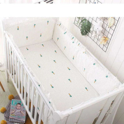 5-Piece Cotton Luxury Baby Crib Bedding Set for Deluxe Slumber