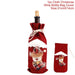 Festive Christmas Wine Bottle Cover for Holiday Joy and Elegance