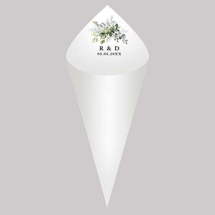 Customizable 30-Piece Wedding Confetti Cone Collection - Create Magical Moments