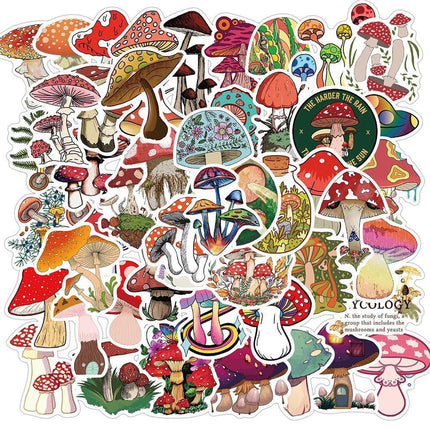 Enchanting Mushroom Sticker Art Collection