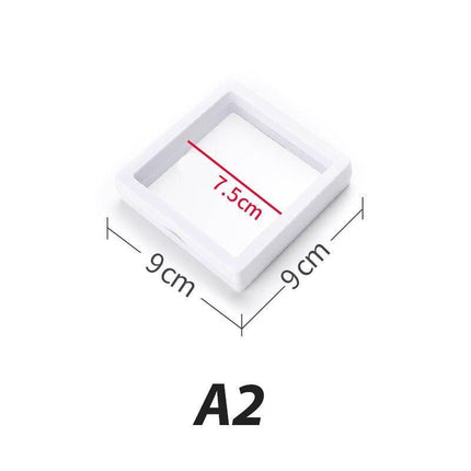 Stylish Transparent Jewelry Organizer Box with Dust-Proof Lid