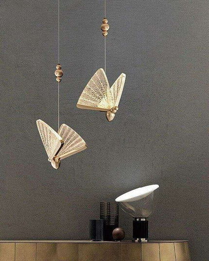 Enchanting Butterfly LED Pendant Lights - Elegant Illumination for Stylish Home Decor