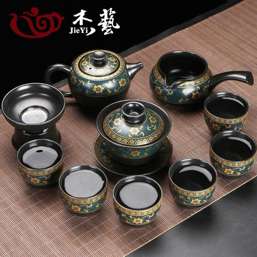 Elevate Your Tea Ritual with the Premium Ceramic Kung Fu Teapot Set