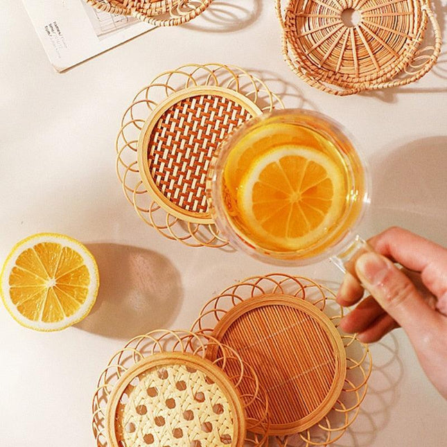 Artisan Bamboo Tea Cup Collection - Exquisite Handcrafted Set for Tea Enthusiasts
