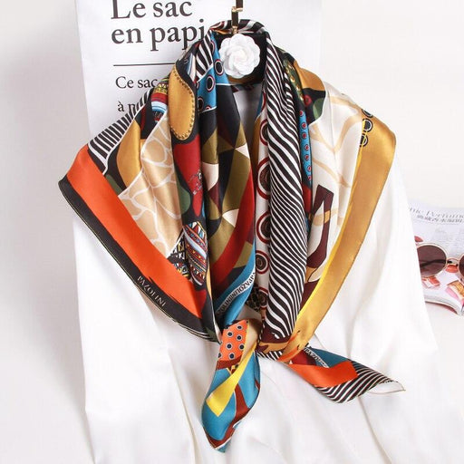 Women 100% Real Silk Square Scarf Hangzhou Pure Silk Neckscarf Wraps for Christmas Day Gift Present Square Silk Scarves Bandanas