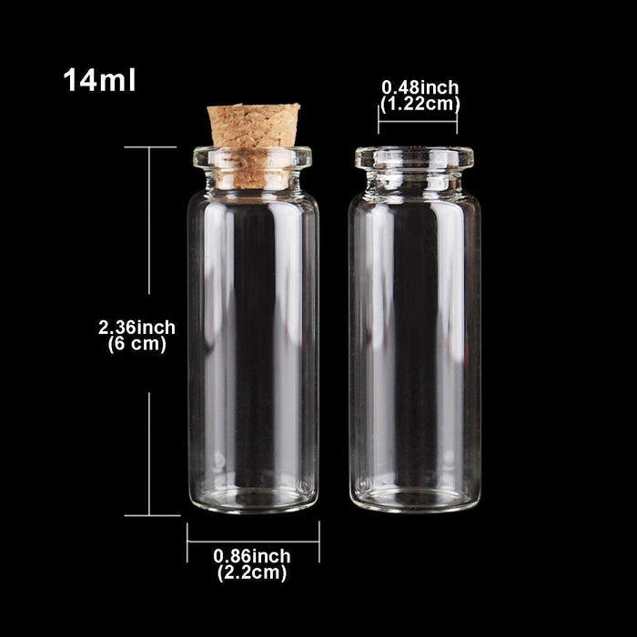 Elegant Glass Bottle Set for Creative Crafts and Stylish Home Decor - 10 Pieces