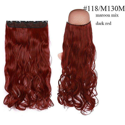 LuxeLocks 24" Curly Vibrant Synthetic Hair Extension - Effortless Glamour and Versatile Styling