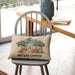 Charming Cartoon Camper Linen Throw Pillow Cover