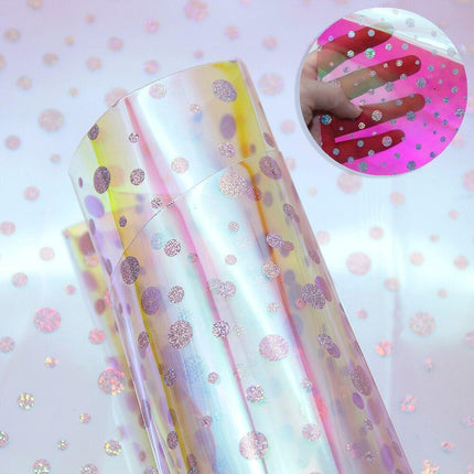 Iridescent PVC Synthetic Leather Jelly Fabric for Innovative DIY Creations