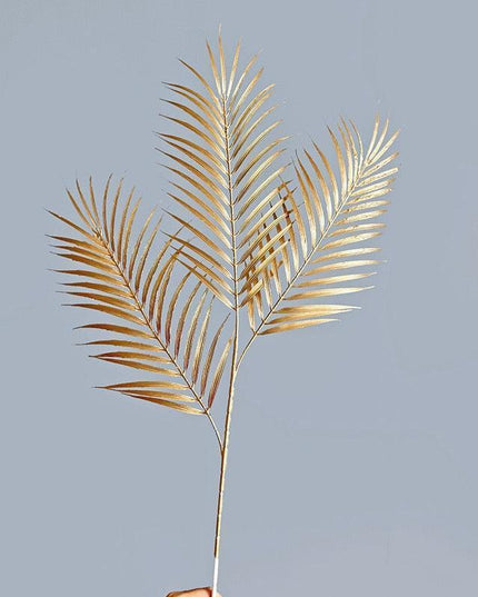 Gilded Maple Leaf Branch - Elegant Home & Office Decor Statement Piece