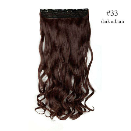 LuxeLocks 24" Curly Vibrant Synthetic Hair Extension - Effortless Glamour and Versatile Styling