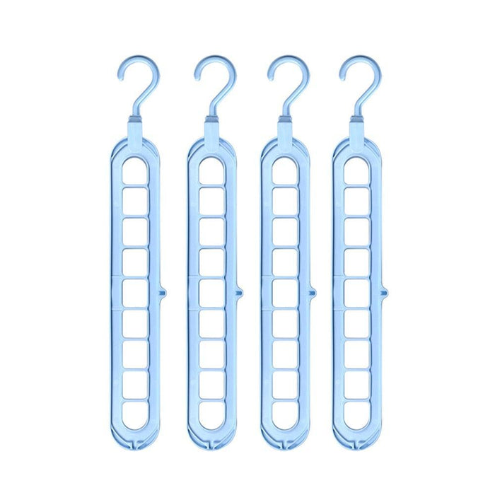 Chic Circular 9-Hole Plastic Closet Organizer