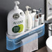 Compact Bathroom Storage Solution | Wall-Mounted Shower Caddy with Towel Bar