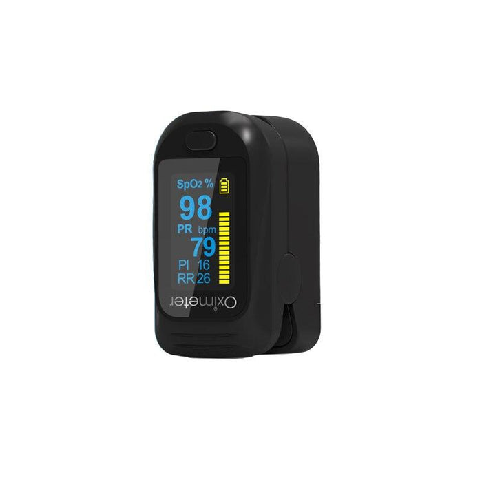 Respiratory Frequency and Oxygen Saturation Monitor with Advanced Display Features
