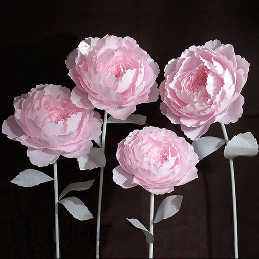 Elegant Giant Peony Paper Flowers DIY Kit for Event Decoration